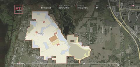 The city of St. Cloud has annexed 1,378 that include the planned Edgewater West, mixed-use development north of Kissimmee Park Road. GRAPHIC/BTI