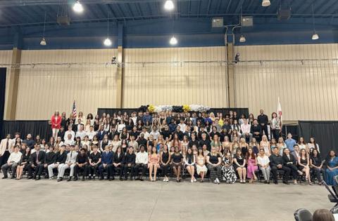 A panoramic view of the 2025 Education Foundation Awards recipients. (Photo/Education Foundation Osceola)