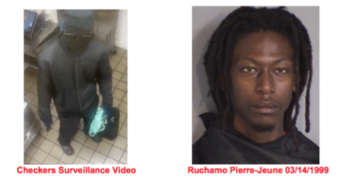 Police say Ruchamo Pierre-Jeune entered the Checkers on Osceola Parkway with a firearm, demanded money and fled. (Photo/Osceola County Sheriff's Office)