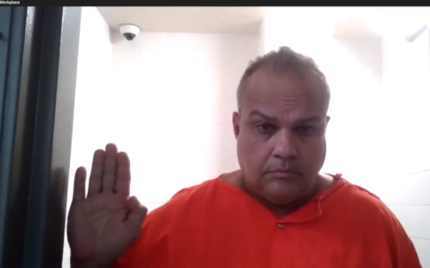 Ousted Osceola County Sheriff Marcos Lopez faced a judge for the first time Friday morning following his Thursday arrest on racketeering charges. (Photo/Lake County Corrections)