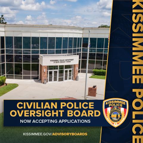 The city of Kissimmee is now accepting applications for the five civic-minded individuals those who want to serve on the Civilian Police Oversight Board. (Photo/City of Kissimmee) 