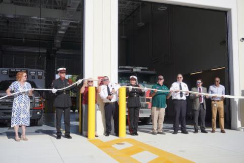 An "uncoupling", and now in service; Osceola Fire Station 71 ceremonially opened last week. (Photo/Osceola County)