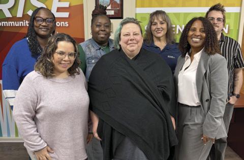 RISE team members, from left: ShaShaunte Jernigan, Olymphia Davis, Ingrid Keesler, Edward Lay, Karla Martinez, Aimee Soileau and Ana Nascimento (Submitted photo).