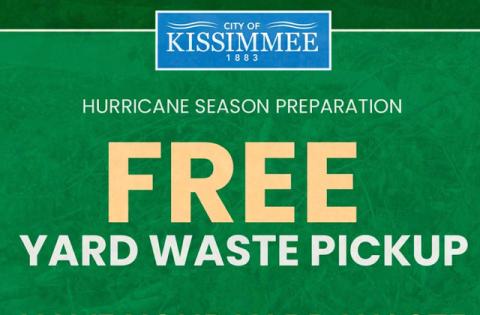 If you can trim your trees this weekend ahead of the peak of the hurricane season, the city will come pick it up early next week from residential properties. (Graphic/City of Kissimmee)