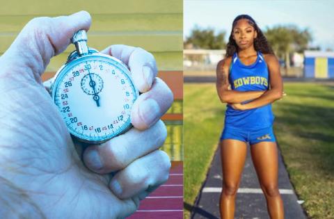 Osceola's Cheyenne Pryce was the only county athlete to reach the podium in multiple events at the Class 4A state track meet. (Submitted Photo)