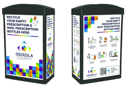 Osceola County residents can now recycle used, cleaned pill bottles at a number of local sites. PHOTO/OSCEOLA COUNCIL ON AGING