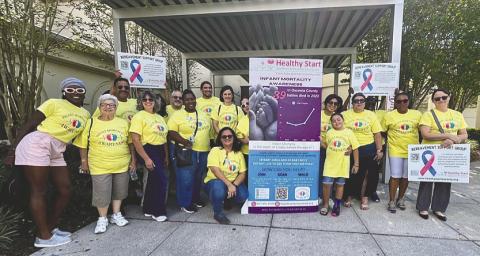 Healthy Start members and participants at the Hart Memorial Library on Sept. 20. PHOTO/MING HENRY
