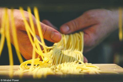 Maribel Power’s photo, “Handmade Noodle River” earned a “Commended” recognition from the World Food Photography Awards 2026 in the Jamie Oliver Youth Prize category this year. (Submitted Photo)