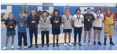 Orange Belt Conference boys weightlifting champions. PHOTO/J. DANIEL PEARSON
