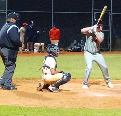Logan King steps in to bat for St. Cloud in the second inning, His RBI single cut scored the Bulldogs first run, but the Dogs eventually lost to Tohopekaliga, 3-2, Monday. PHOTO/J. DANIEL PEARSON