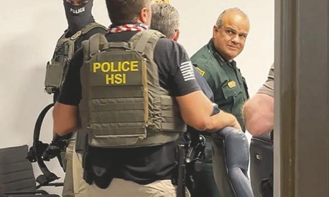 Now-former Sheriff Marcos Lopez was taken into custody last Thursday. (Photo/HSI Tampa) 