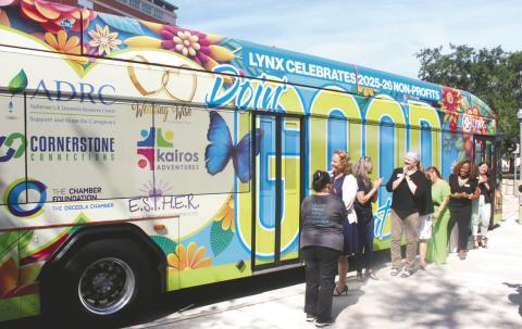 Non-profits, including two from Osceola County, will be featured on LYNX’s 2025-26 Public Service Bus. (Photo/Ken Jackson)