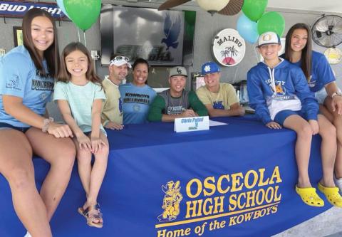 Osceola High — Chris Palmi (center), baseball, Lake-Sumter CC