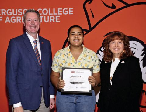 Kissimmee’s Jomari Santana was honored by the Oklahoma State University Ferguson College of Agriculture with an academic scholarship. PHOTO/OKLAHOMA STATE UNIVERSITY