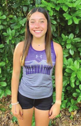 Celebration distance runner Catalina Edwards was the only athlete from Osceola County to earn all-state honors in two individual track and field events. PHOTO/CELEBRATION HIGH SCHOOL
