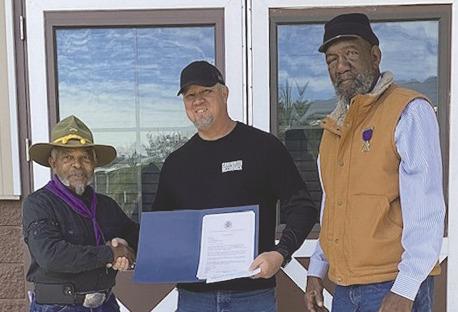 Members of the local Sons and Daughters of Union Veterans of the Civil War donated to the First Nature Foundation and McCormick Research Institute. SUBMITTED PHOTO