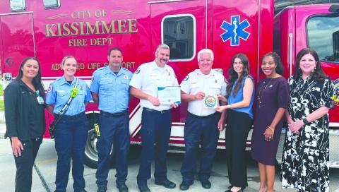 The Kissimmee Fire Department is now the fifth fire department in Florida to earn Gold-Level recognition in the Florida Prehospital Pediatric Readiness Program (PRRP). (Photo/City of Kissimmee)