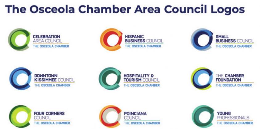 The new look, and name in some places, of The Osceola Chamber’s area councils. GRAPHIC/THE OSCEOLA CHAMBER