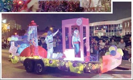 “To infinity and beyond” Buzz Lightyear following Woody in the parade. PHOTO/CHRIS MILLER