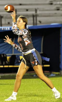 Sophomore quarterback Martha Edwards accounted for 52 touchdowns. PHOTOS/KATIE WILLIAMS