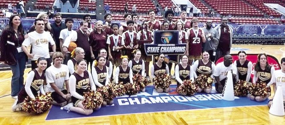 The St. Cloud Unified Basketball team won the FHSAA state championship in their class last week with a 52-25 win over Fort Myers. It’s the Bulldogs third Unified championship after winning in 2016 and 2022. PHOTOS/STEFFANIE ANSBAUGH
