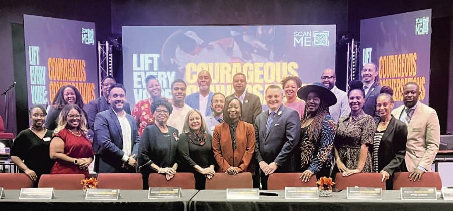 A cross section of Osceola County leadership with a message to send was part of Thursday’s “Lift Every Voice” symposium at Solid Rock Community Church. PHOTO/DONASIA HARRY