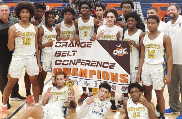 The Osceola Kowboys defeated the Poinciana Eagles, 50-47, in the finals of the Orange Belt Conference (OBC) Championship Tournament, giving them a fourth consecutive championship.