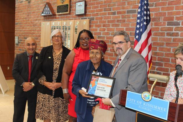 Dr. Ann Tyler was just one of seven community leaders honored at a city of Kissimee Black History Month celebration on Feb. 18.