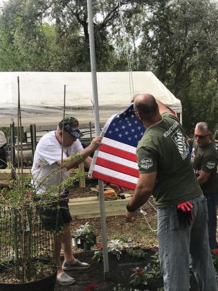 The Osceola Council on Aging and volunteers from The Home Depot in St. Cloud (store No. 6350) built a 41-foot wheelchair ramp for 67-year-old Sgt. Mike Hansell, a U.S. Air Force veteran, and his wife, Carol, in Kissimmee. 