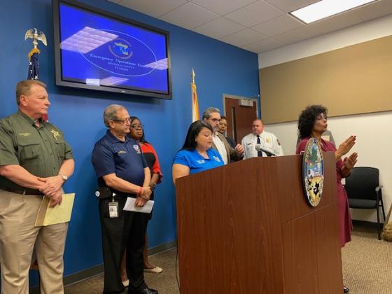 A media briefing was held Monday at Osceola County Emergency Managmwnt on the state of COVID-19 in the county.