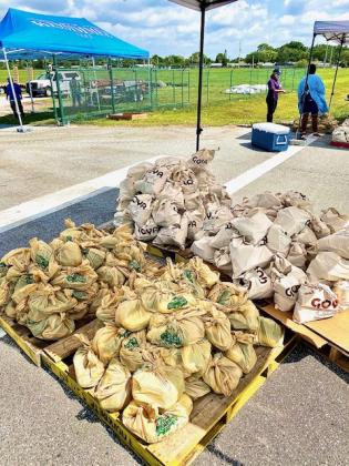 The food was provided by Mick Farms and Goya Foods. NEWS-GAZETTE PHOTO/BRIAN MCBRIDE