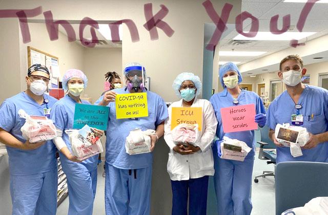 With an overwhelmingly positive response came a second postcard donation. This time, 28 to Osceola Regional Medical Center in partnership with Orlando Feed It Forward — a mission to support Central Florida’s frontline workers with meals and cards during the COVID-19 pandemic.