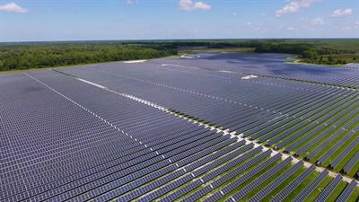 Solar farm in Harmony.