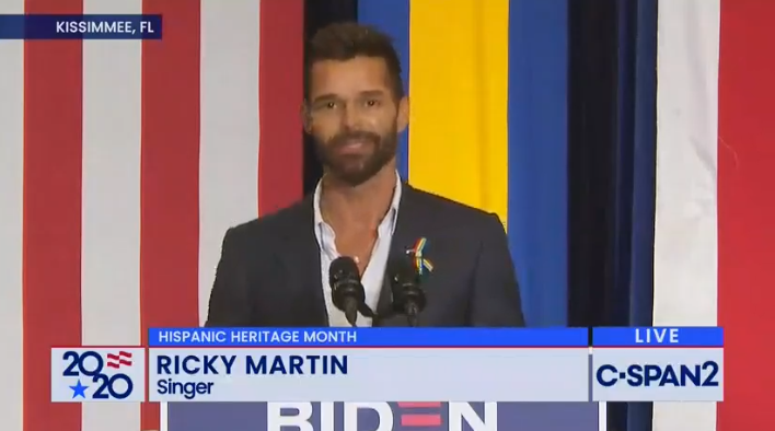 Ricky Martin was at the event.