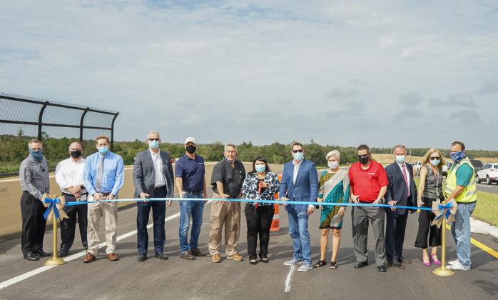 A ribbon cutting ceremony was held for the newest stretch of Hoagland Boulevard on Tuesday.