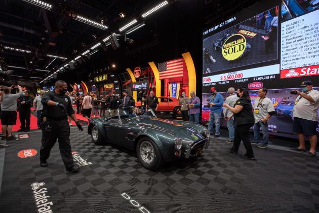 The 965 Shelby 427 Cobra Roadster sold for $5,940,000.