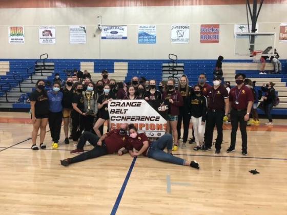 St. Cloud girls’ weightlifting team won their 11th consecutive Orange Belt Conference Championship at Harmony High School on Jan. 13. Photo courtesy of St. Cloud High School.