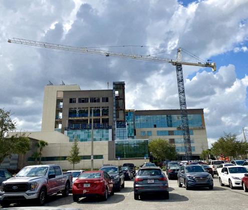 Crews are currently building a new three-floor tower at AdventHealth Kissimmee.