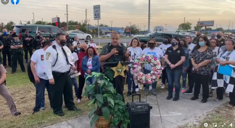 Osceola County Sheriff Marcos Lopez, center, said there has been an overwhelming increase in street racing-related fatalities not only in the county, but across the state of Florida.