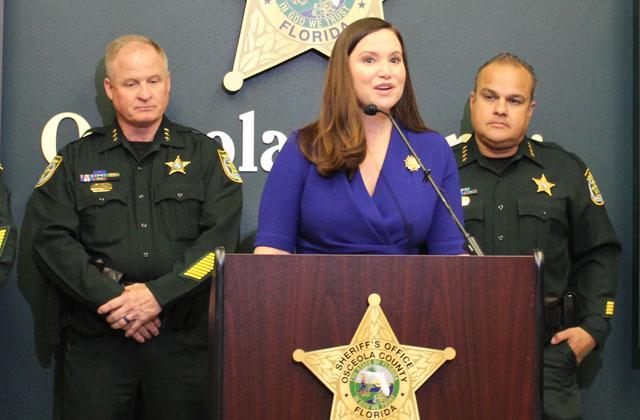 Florida Attorney General Ashley Moody came to Osceola County Thursday to tout the No Scam price-gouging reporting app. PHOTO/KEN JACKSON