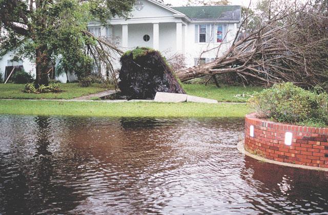 Osceola County residents should watch out for flooding brought on tonight and tomorrow by Tropical Storm Elsa. Flooding from 2004's Hurricane Frances is pictured./News-Gazette File Photo