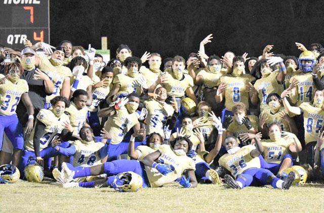 Despite a year of stops, starts and COVID-19 concerns, Osceola High’s football team got past all of that and won four playoff games en route to the Class 8A state championship game against Sanford Seminole. . NEWS-Gazette photo/JANA STULTZ