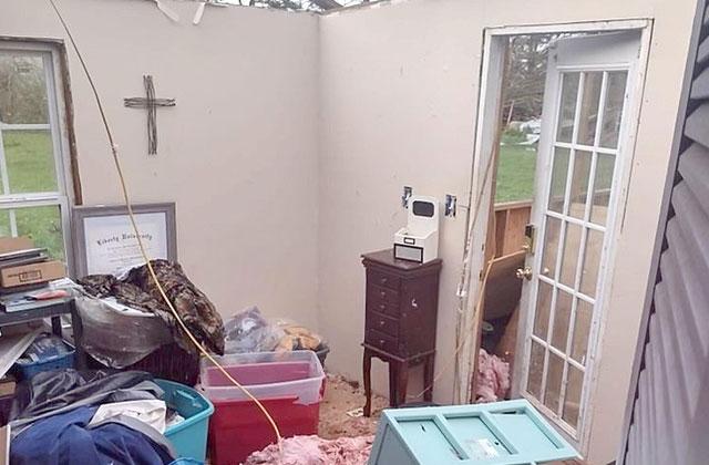 An example of the damage done in St. Charles Parish, La., by Hurricane Ida last week. Much of the area remains without power. SUBMITTED PHOTO