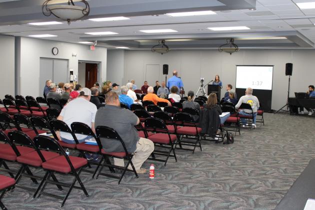The Fish and Wildlife Commission takes comments at its Nov. 10 public meeting. PHOTO/TERRY LLOYD