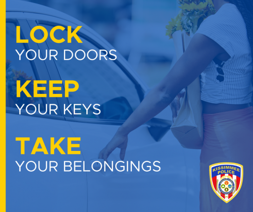 In Kissimmee, 65 percent of car burglaries in September through November have occurred in vehicles that were either unlocked or open, per KPD’s statistics. GRAPHIC/KPD