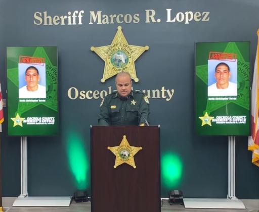 Osceola County Sheriff Marcos Lopez gives details on Tuesday's triple homicide in Buenaventura Lakes.
