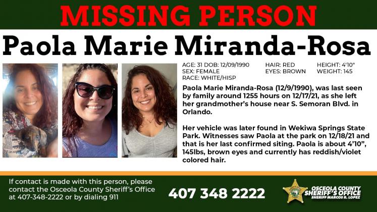 A GoFundMe account Paola Miranda-Rosa's family started to fund a private investigator to find her has raised over $13,700 through Sunday.