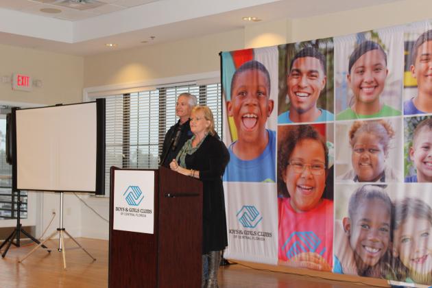 St. Cloud's Raylynne Ketchum appeared with husband Gary at Friday's kickoff breakfast. She's one of the driving forces behing getting a St. Cloud club.