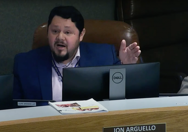 At Tuesday's School Board meeting, District 3 member Jon Arguello said an investigation into him was "a work of fiction".