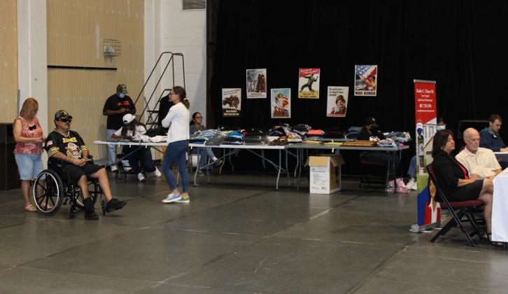Osceola veterans were welcomed to the Kissimmee Civic Center on Saturday and received a variety of services, information, and food. PHOTO/TERRY LLOYD